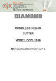 Click here to view the manual of the DIAMOND DCC-1618 Rebar Cutter - may take a while to load